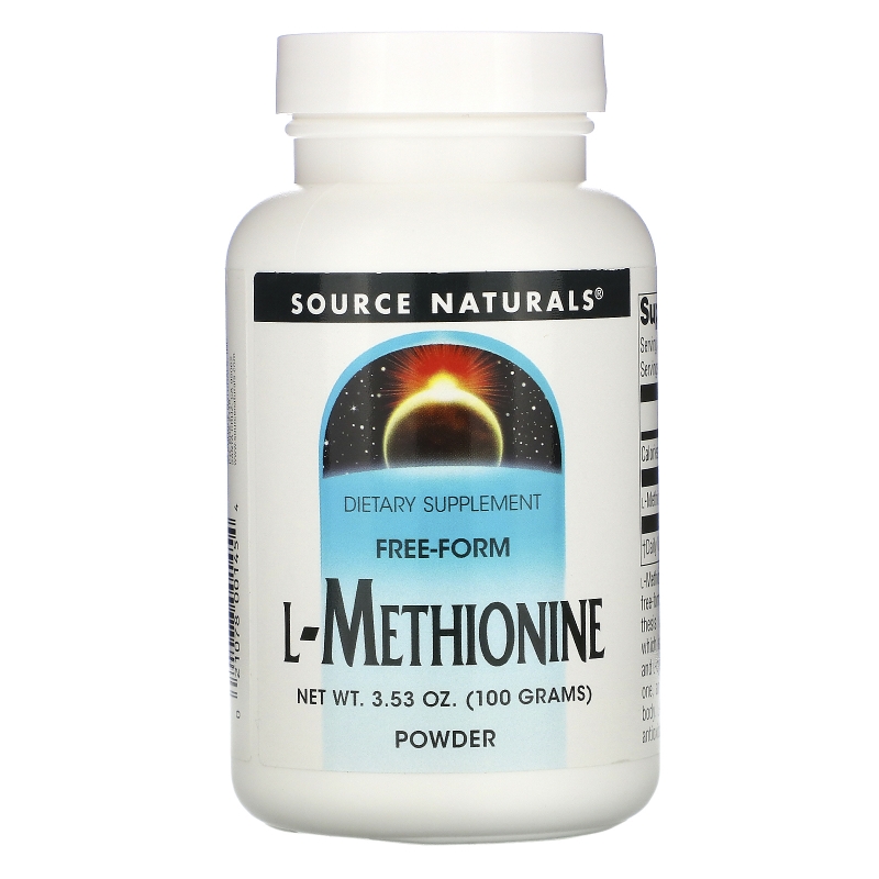 Source Naturals, L-Метионин 3.53 унции (100 г)