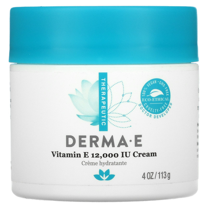 Derma E, Крем с содержанием витамина E 12000 МЕ, 4 oz (113 г)