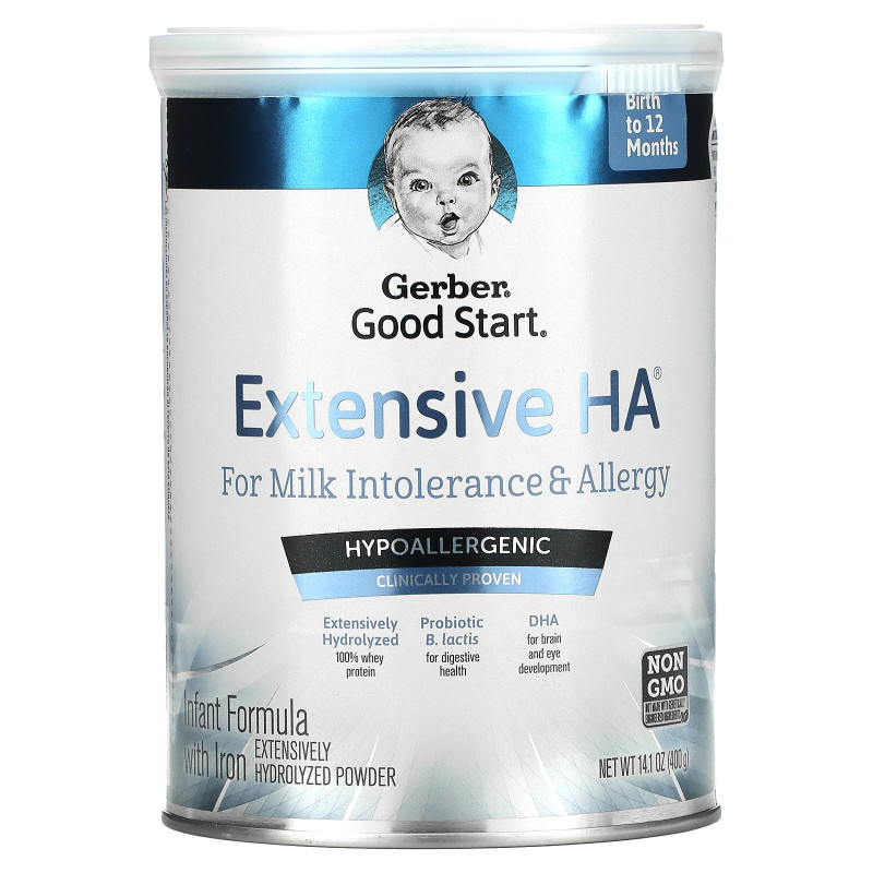 Gerber, Good Start, Extensive HA, Infant Formula with Iron,  Birth to 12 Months, 14.1 oz (400 g)