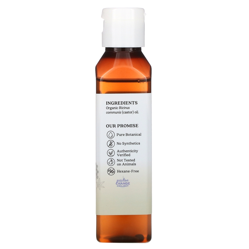 Aura Cacia, Castor Oil, Organic, Skin Care, 4 fl oz (118 ml)