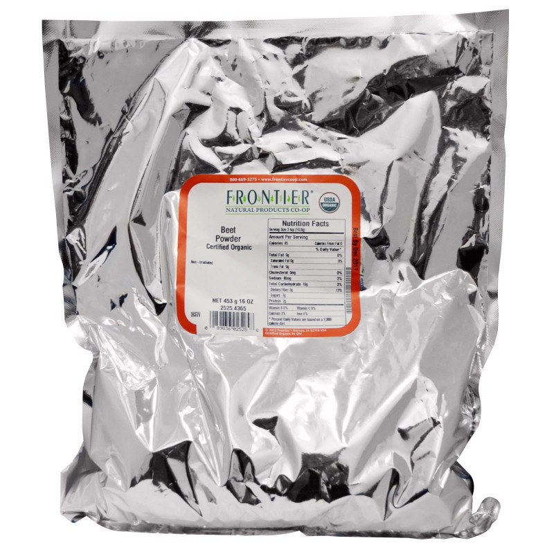 Frontier Natural Products, Органическая, измельченная в порошок свекла, 16 унций (453 гр)