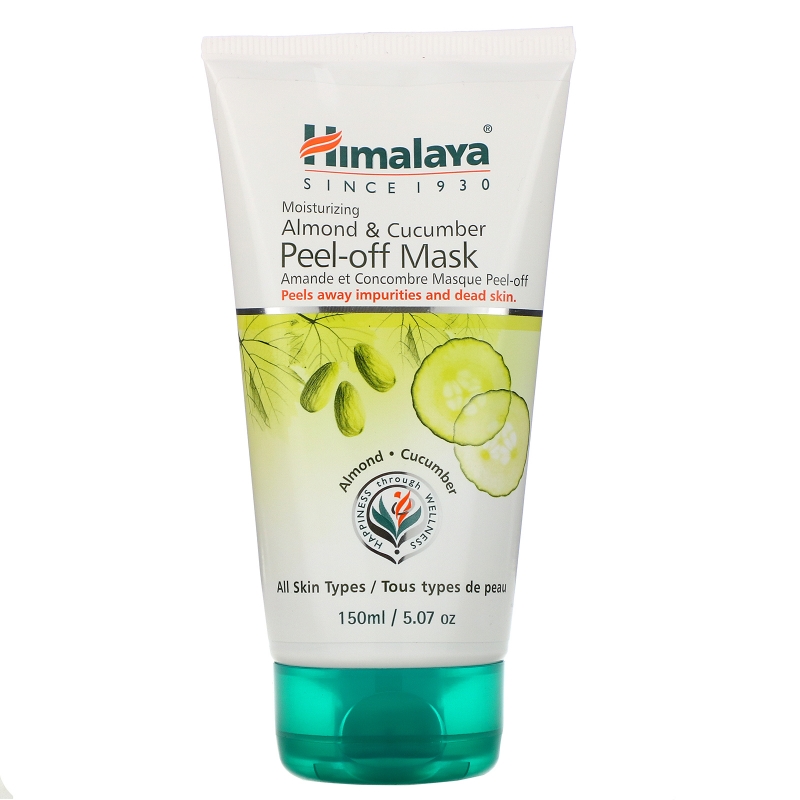 Himalaya, Almond & Cucumber Peel-off Mask, For All Skin Types, 5.07 fl oz (150 ml)