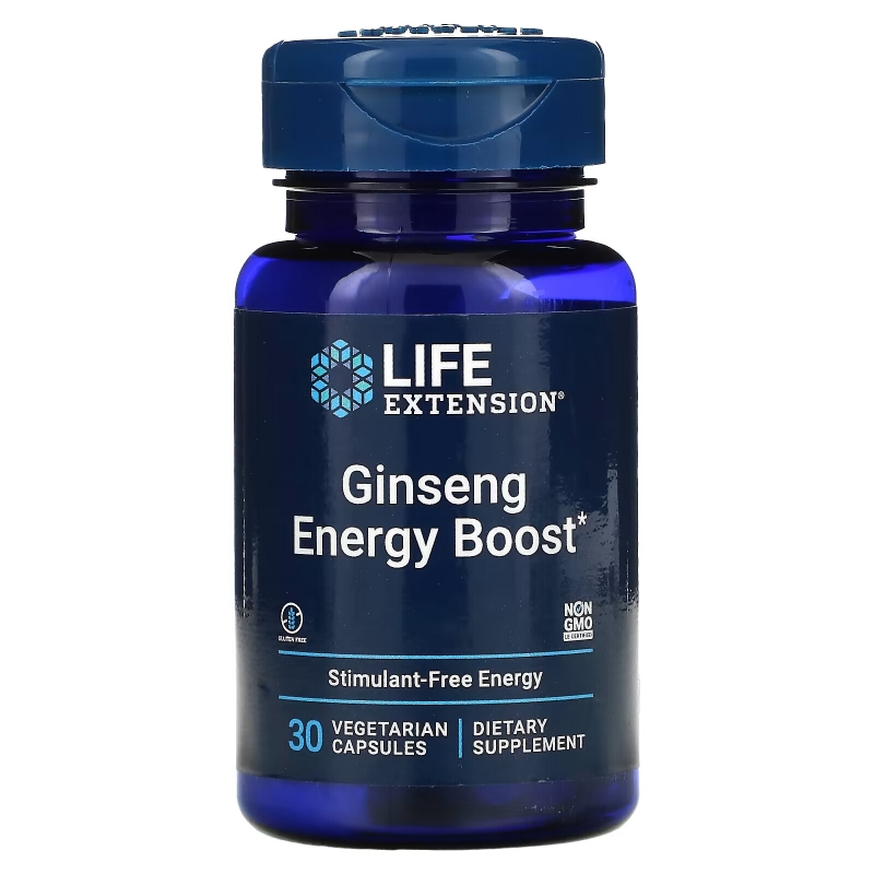 Life Extension, Ginseng Energy Boost, 30 Vegetarian Capsules