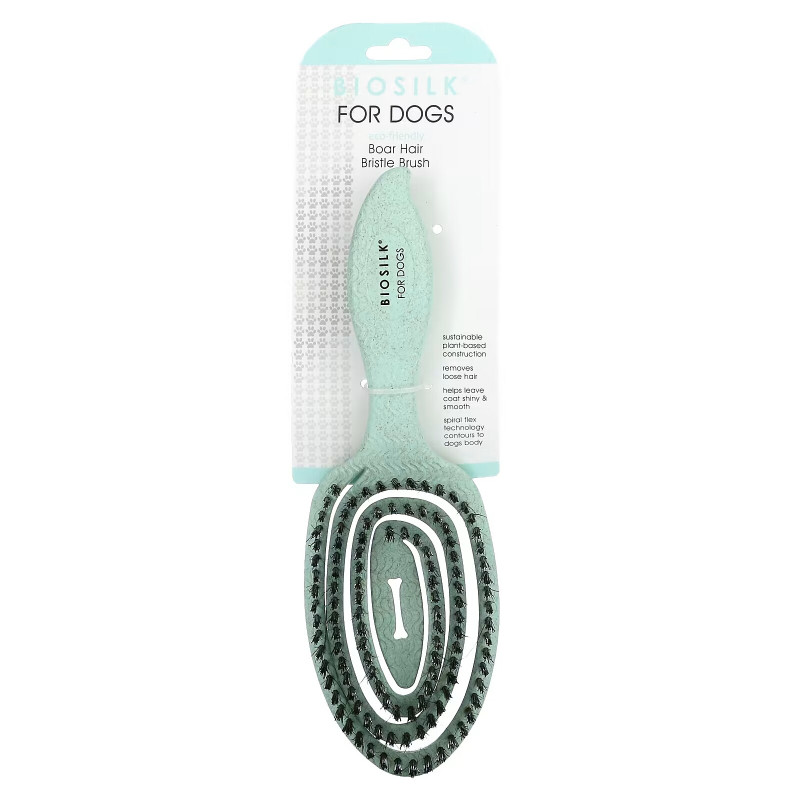 Biosilk, Boar Hair Bristle Brush, For Dogs, 1 Brush