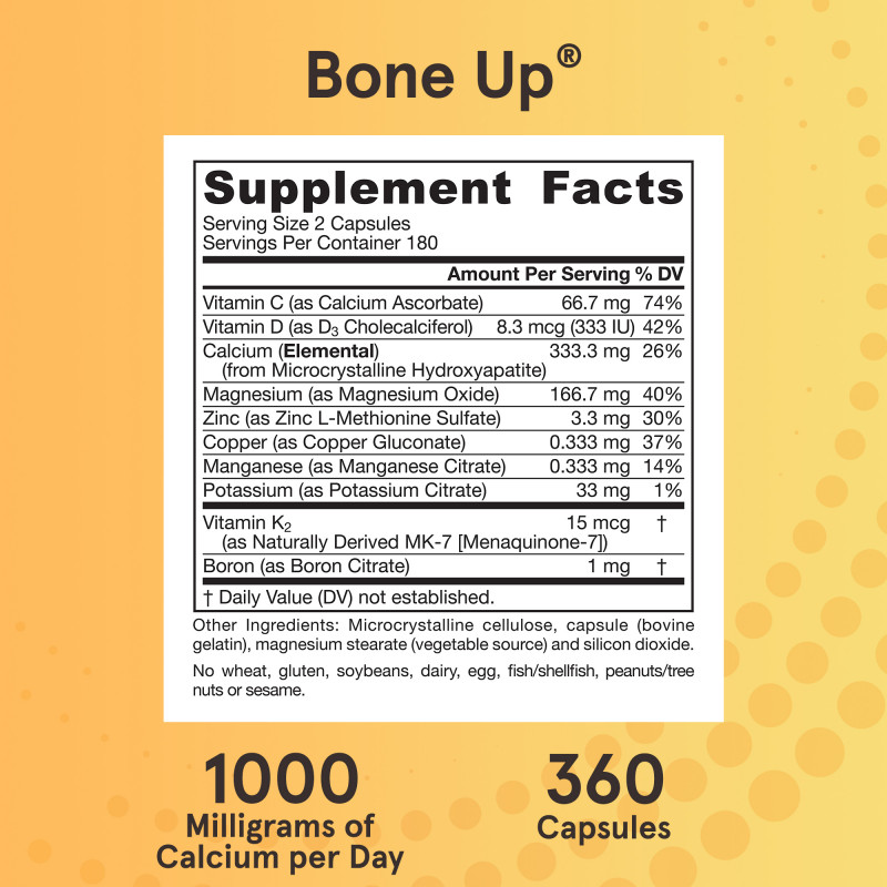 Jarrow Formulas Bone-Up 360 капсул