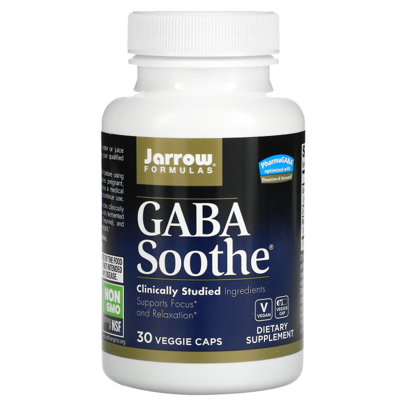 Jarrow Formulas, Успокоение GABA, 30 капсул