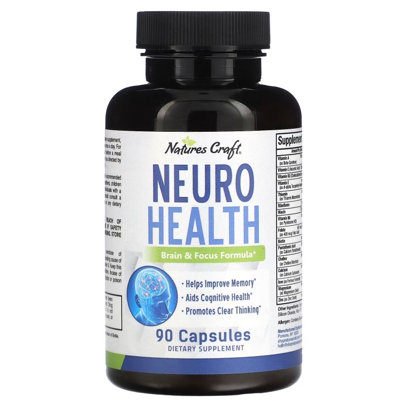 Natures Craft, Neuro Health, 90 Capsules