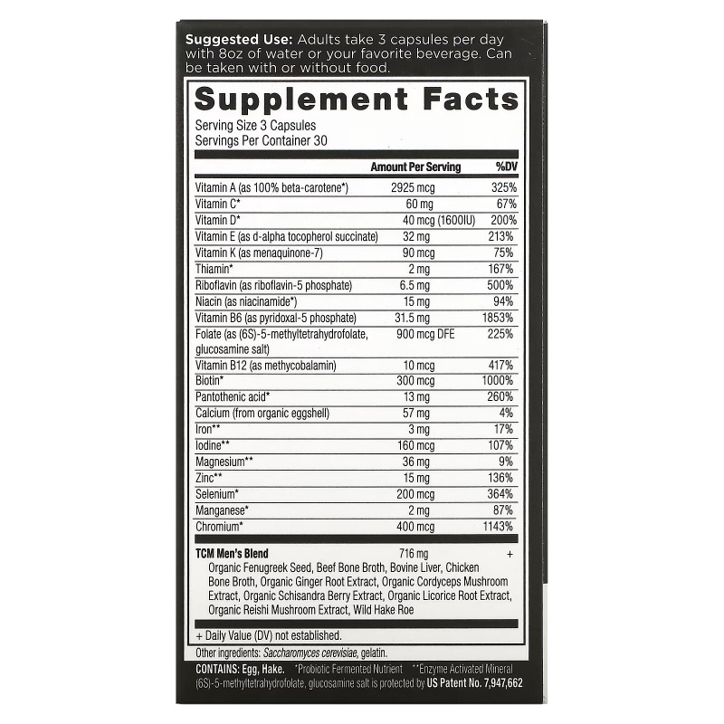 Dr. Axe / Ancient Nutrition, Ancient Multi, Men's, 90 Capsules