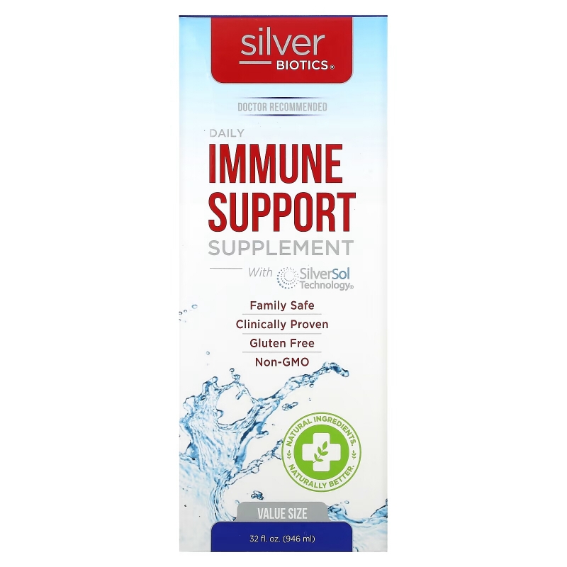 American Biotech Labs, Silver Biotics, Immune System Support, 10 PPM, 32 fl oz (946 ml)