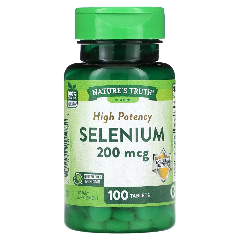 Nature's Truth, High Potency Selenium, 200 mcg, 100 Tablets