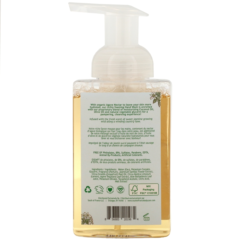 South of France Foaming Hand Wash Blooming Jasmine 8 fl oz (236 ml)