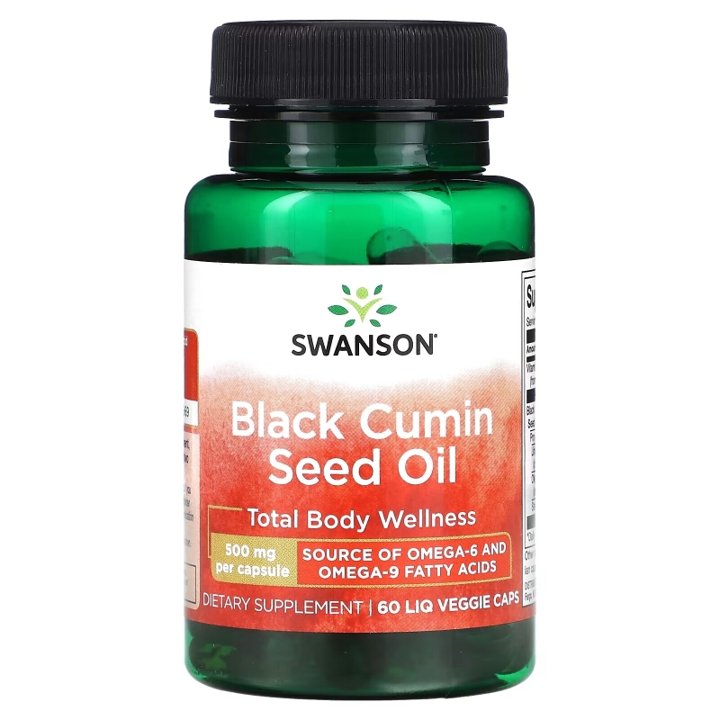 Swanson, Black Cumin Seed Oil, 500 mg, 60 Liq Veggie Caps