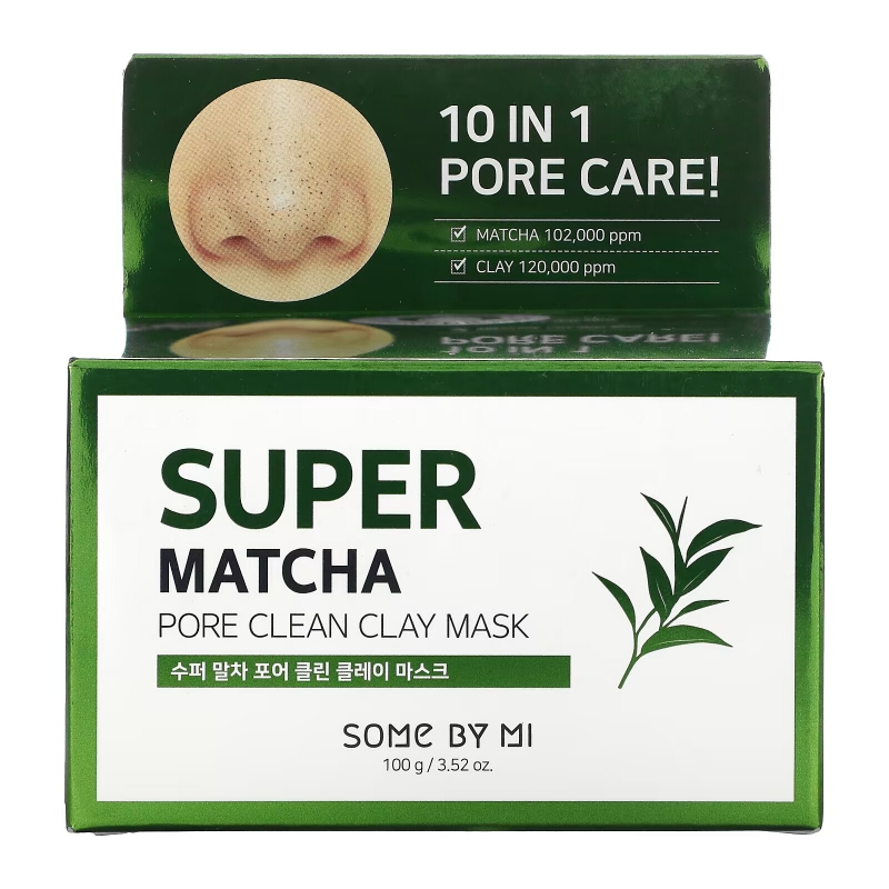 Some By Mi, Super Matcha Pore Clean Clay Beauty Mask, 3.52 oz (100 g)