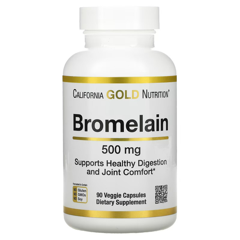 California Gold Nutrition, Bromelain, 500 mg, 90 Veggie Capsules