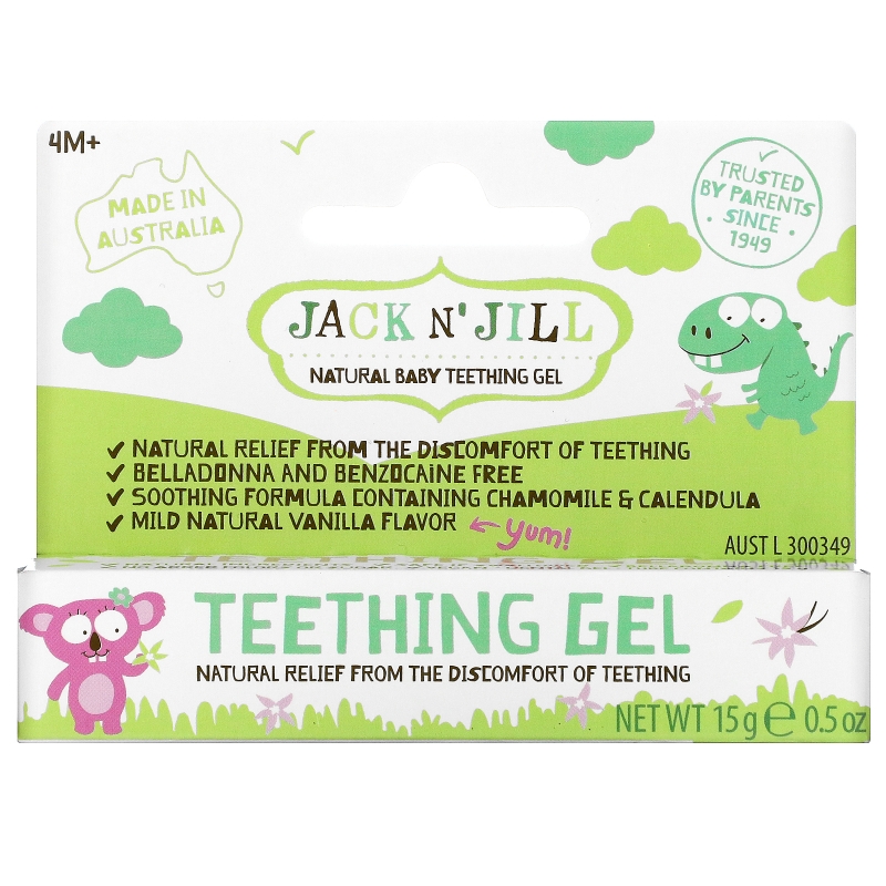 Jack n' Jill, Teething Gel, 4+ Months, 0.5 oz (15 g)